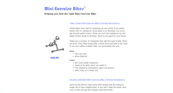 Desktop Screenshot of miniexercisebike.com
